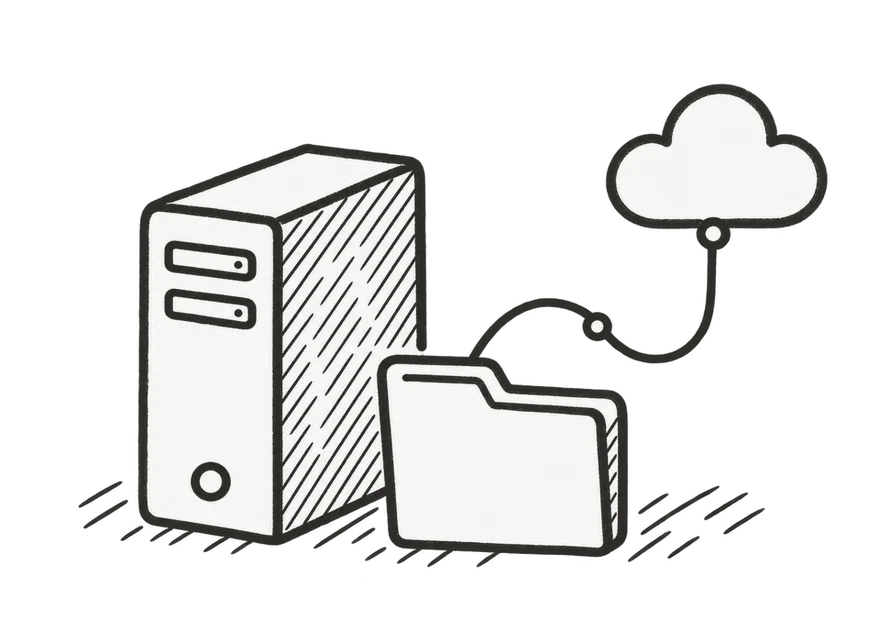 通过 SFTP 连接服务器的示意图